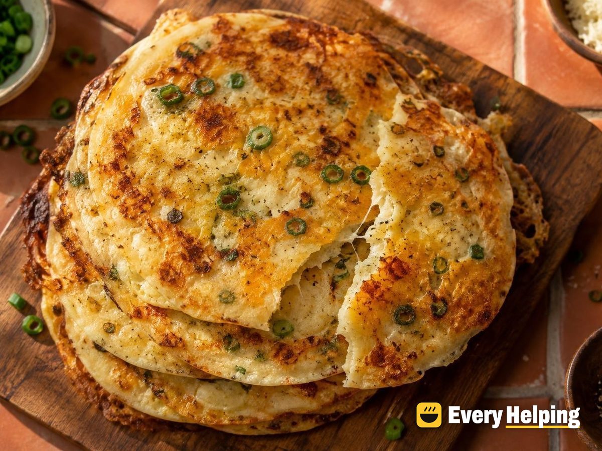 Buttery Milk Tortillas with Cheddar and Scallion