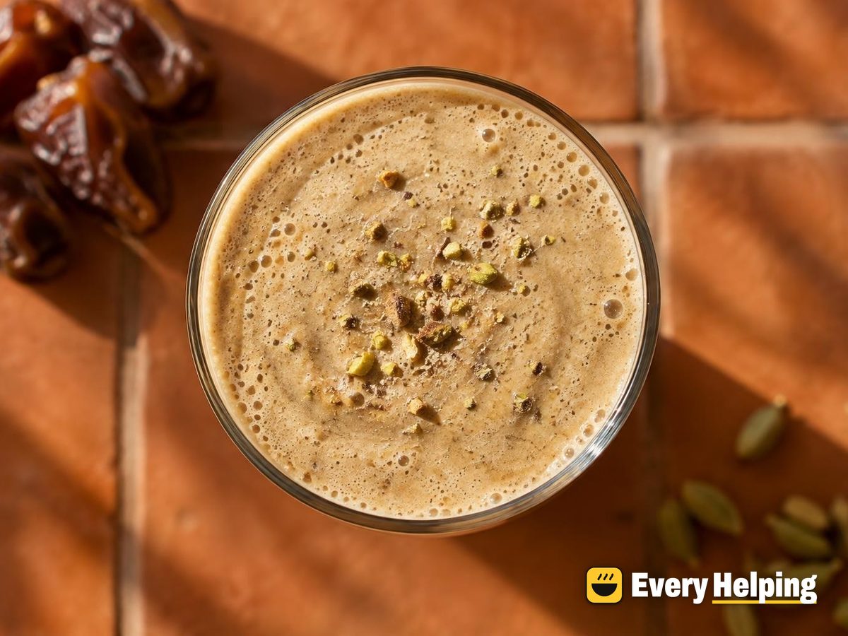 Espresso Soy Cardamom Date Protein Shake