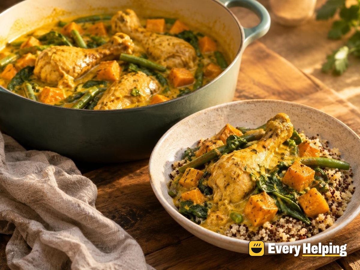 Chicken Drumstick Coconut Curry with Butternut