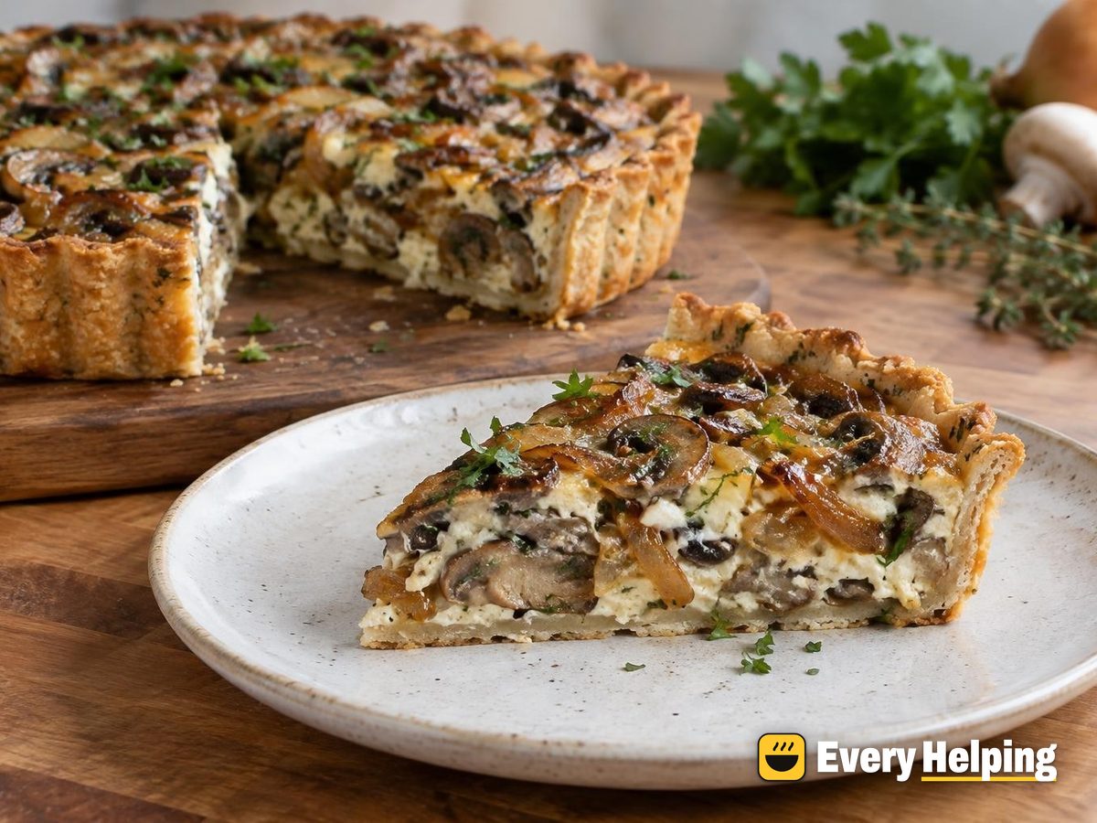 Caramelized Onion, Mushroom and Thyme Tarts