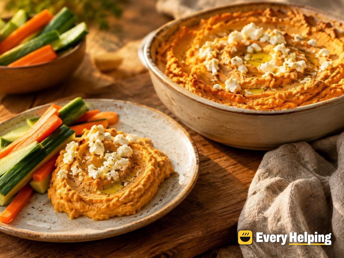 Roasted Sweet Potato Feta Whip