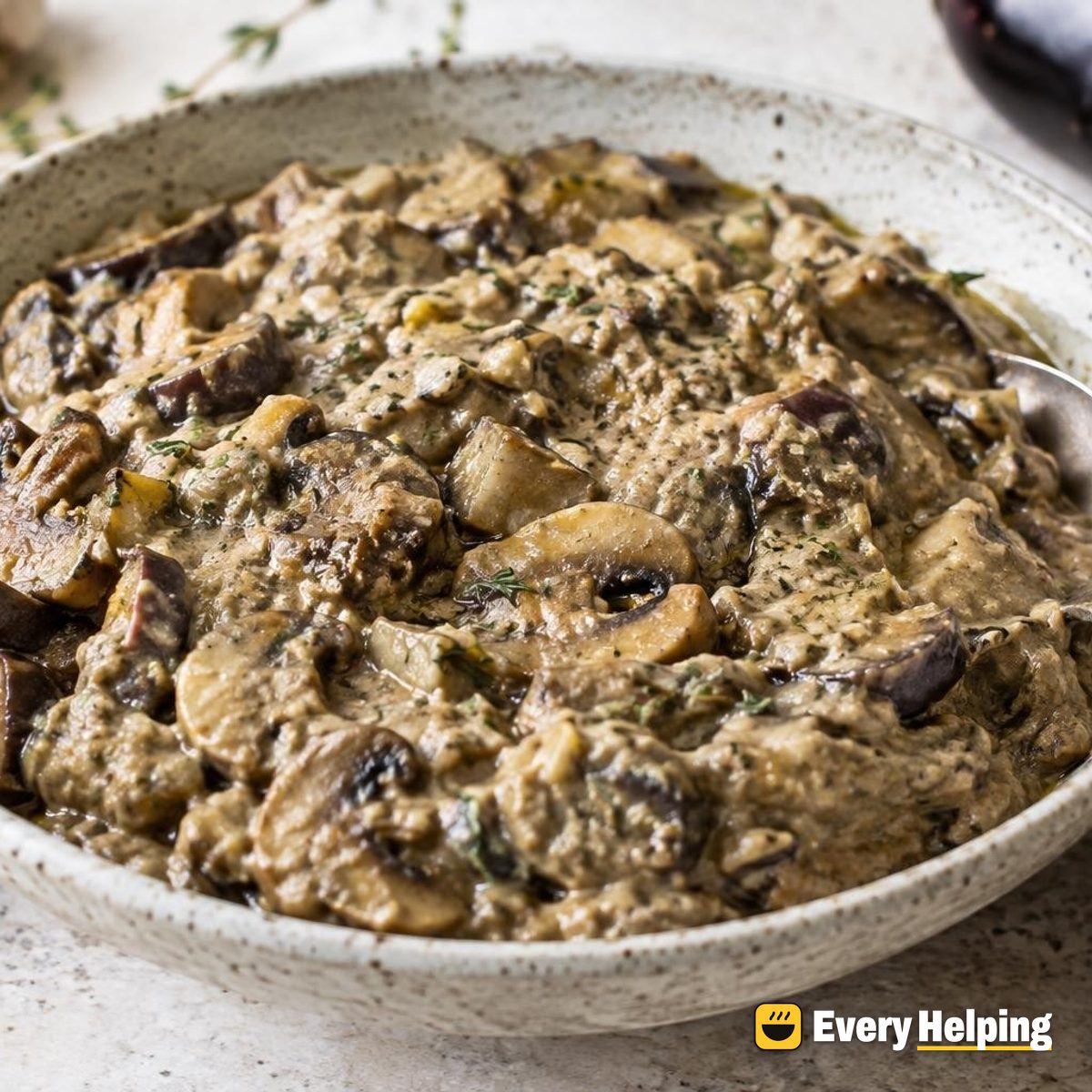 Roasted Garlic Eggplant and Mushroom Sauce