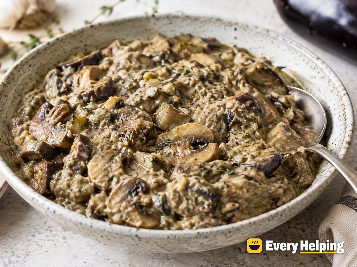 Roasted Garlic Eggplant and Mushroom Sauce
