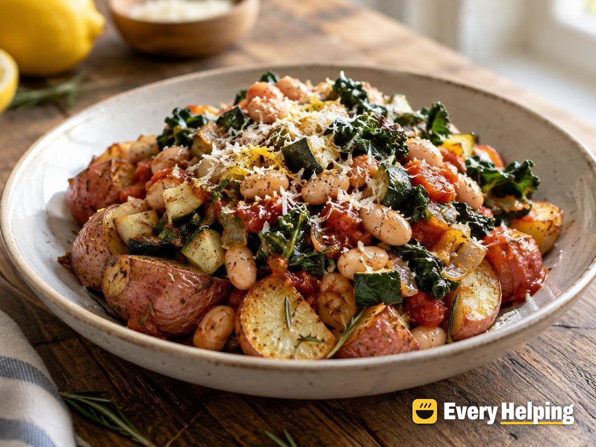 Rosemary Potato Bowls with Tuscan White Beans