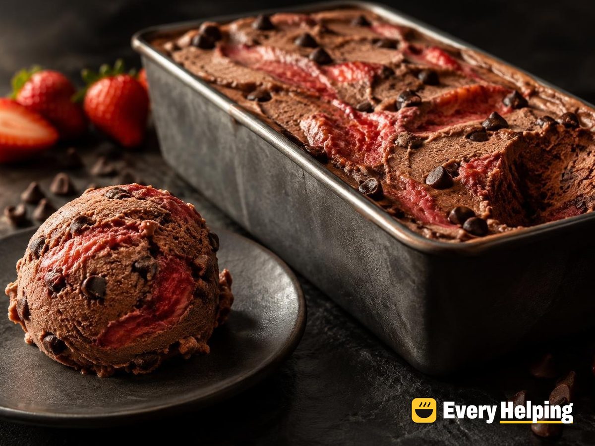 Chocolate Strawberry Banana Freezer Loaf