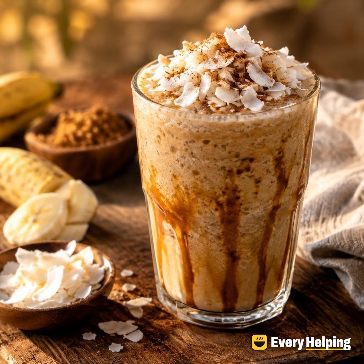 Coconut Banana Brown Sugar Cold Brew Frappé