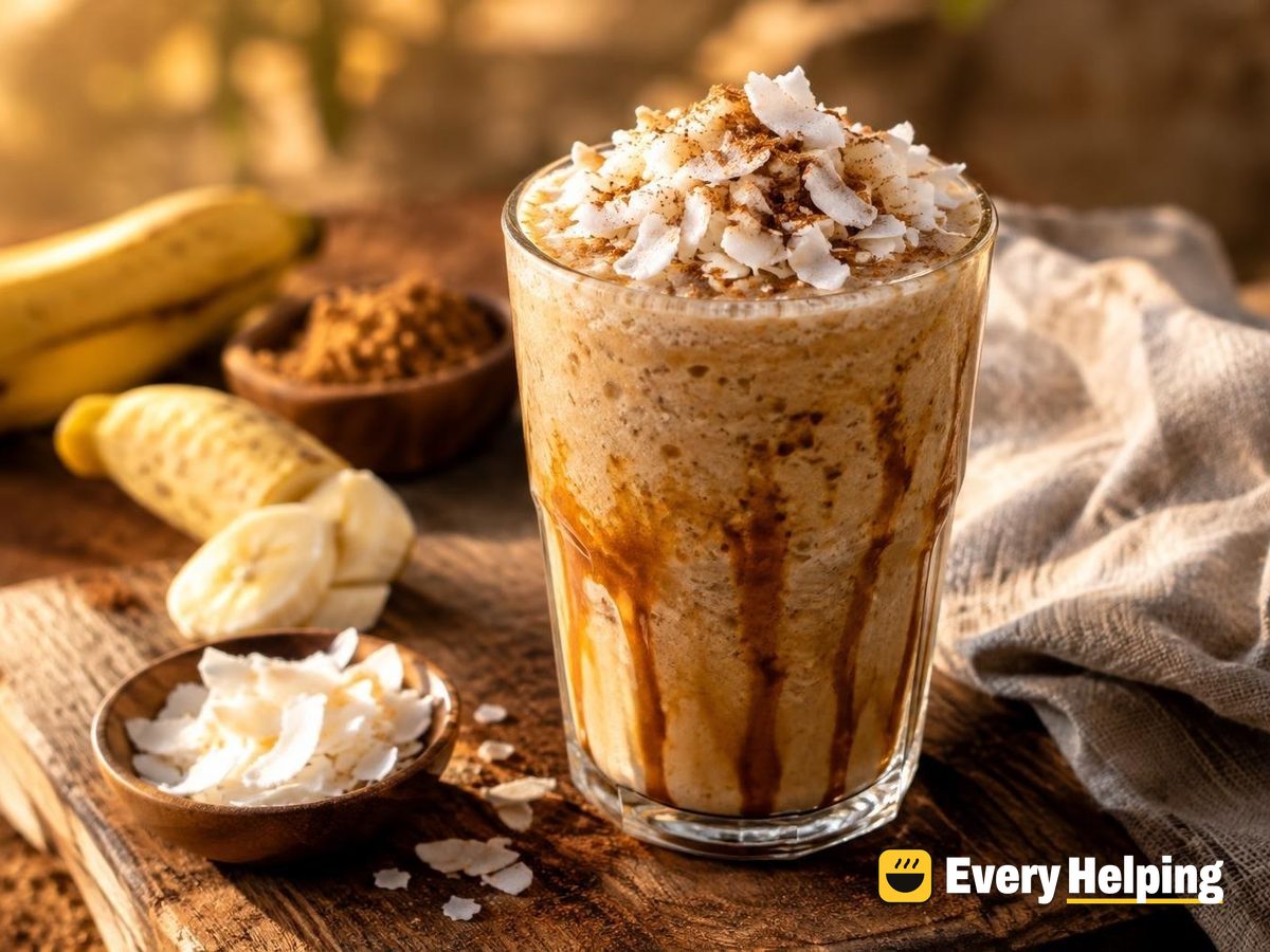 Coconut Banana Brown Sugar Cold Brew Frappé