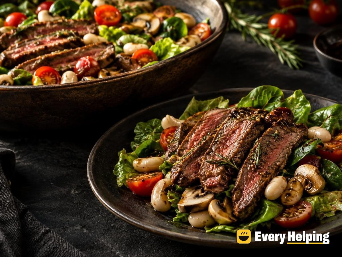 Seared Sirloin and Cannellini Balsamic Salad