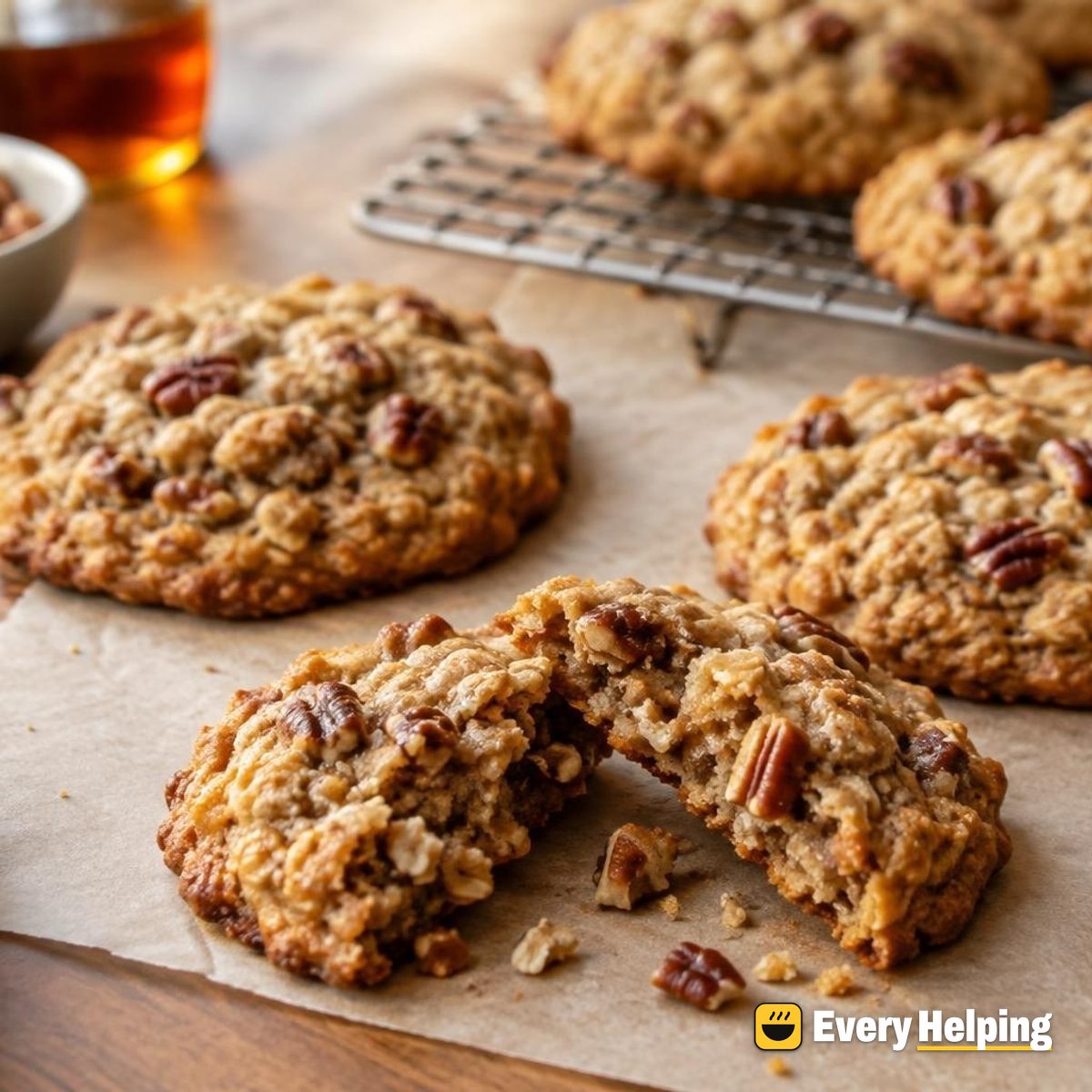 Maple Pecan Oatmeal Cookies