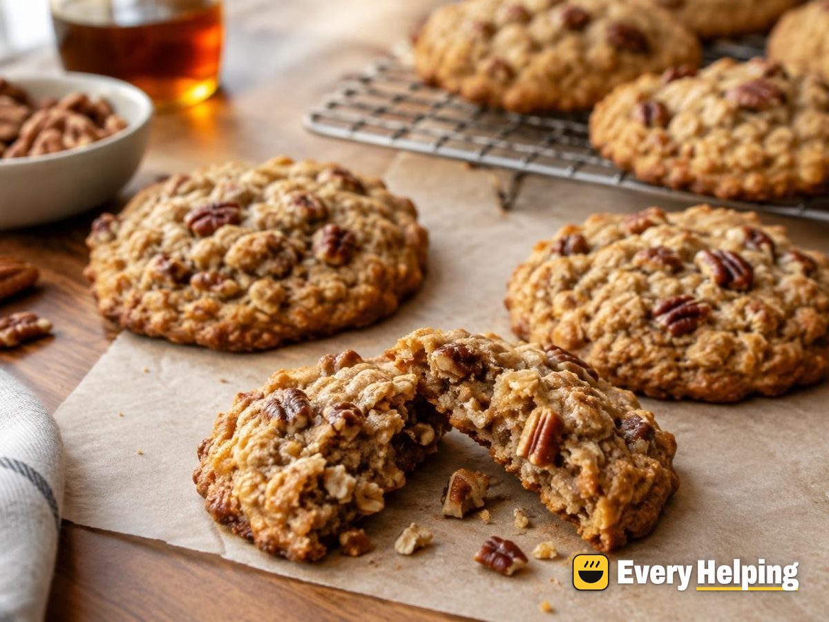Maple Pecan Oatmeal Cookies