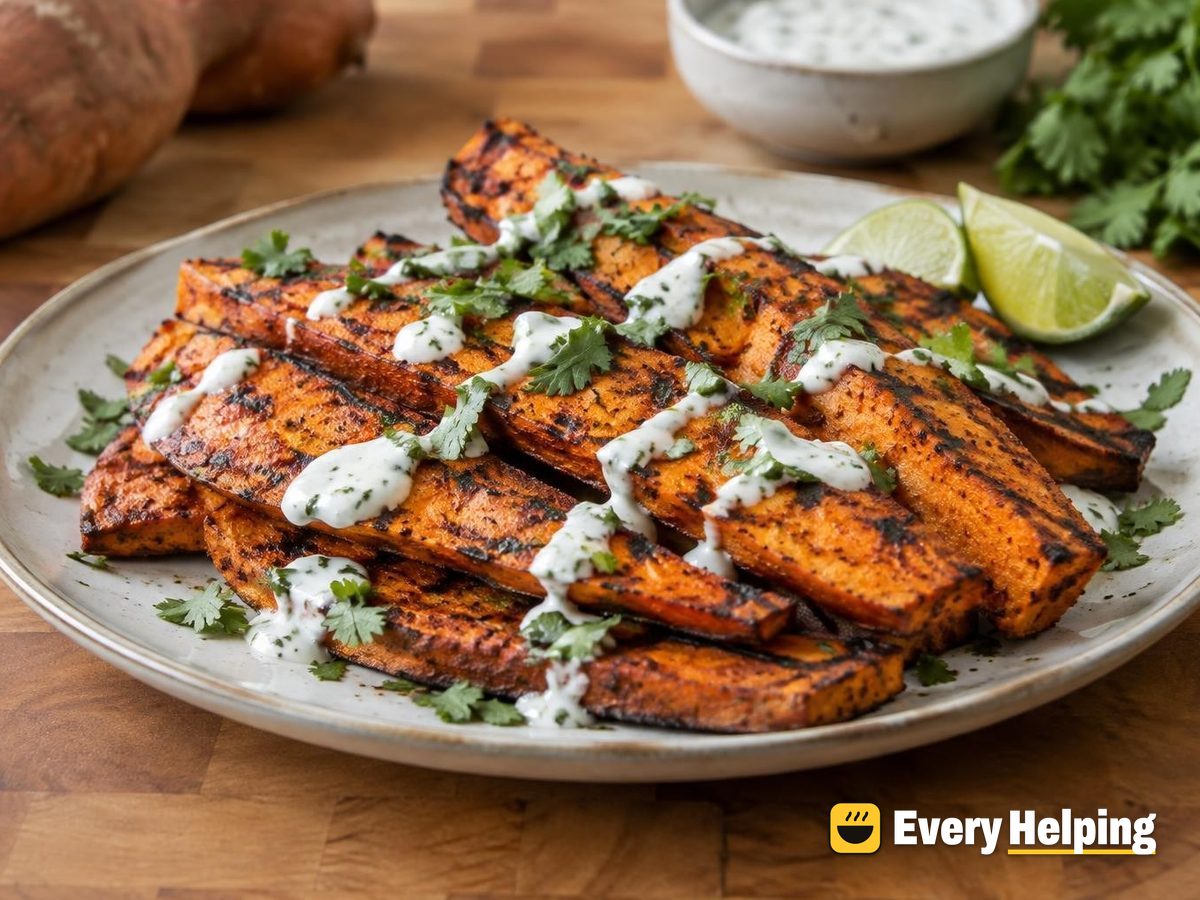 Grilled Smoky Paprika Sweet Potato Planks