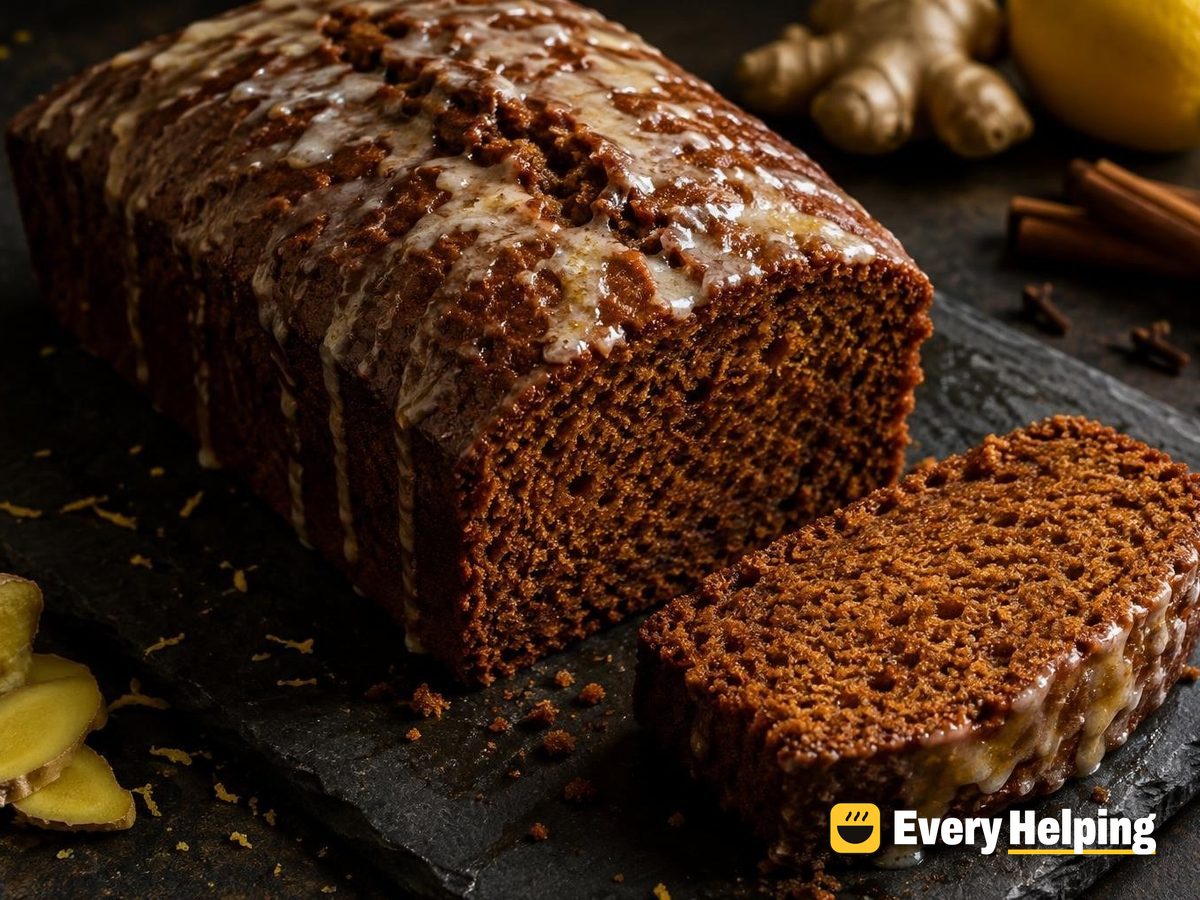 Fresh Ginger Molasses Loaf Cake