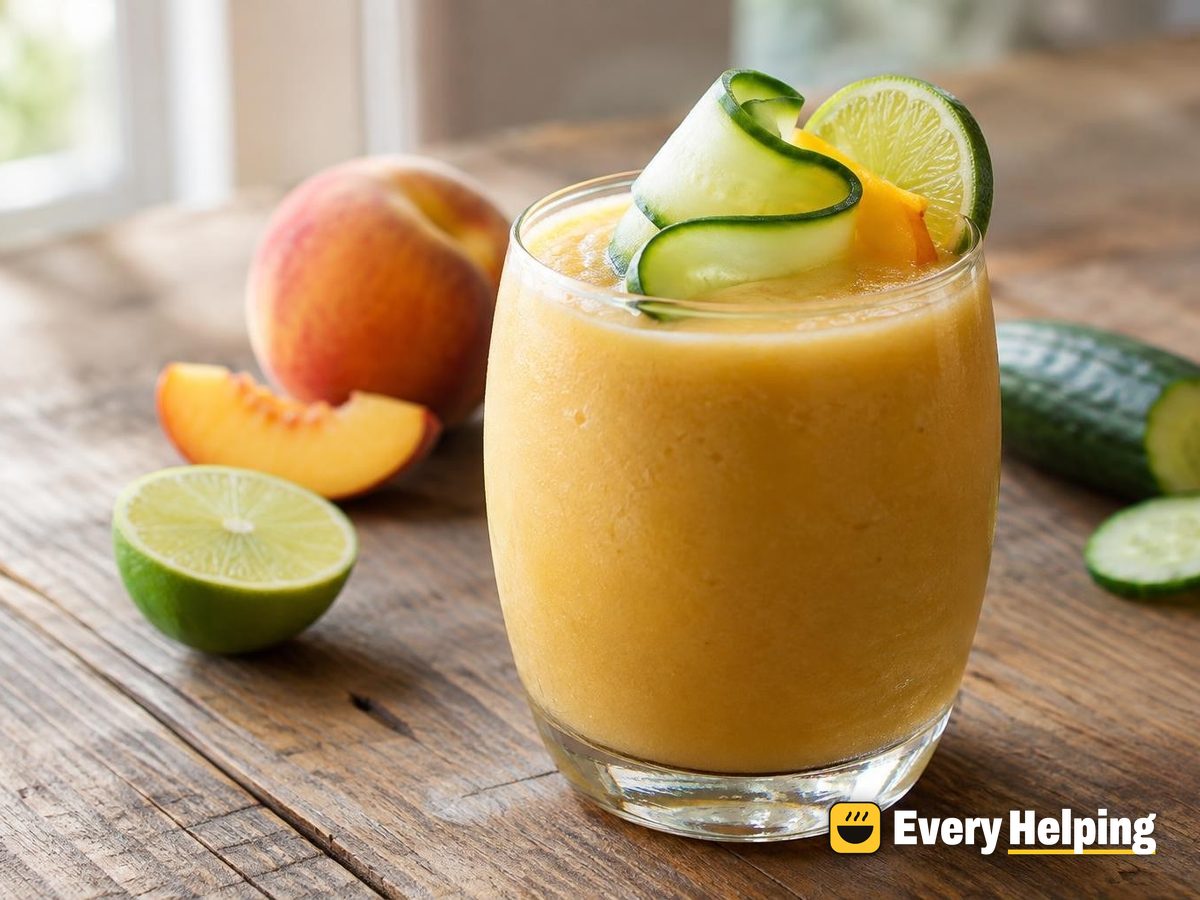 Peach Lime Green Tea Cooler