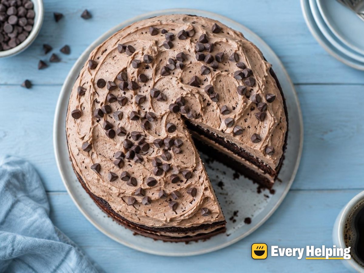 Chocolate Coffee Layer Cake with Cocoa Cream