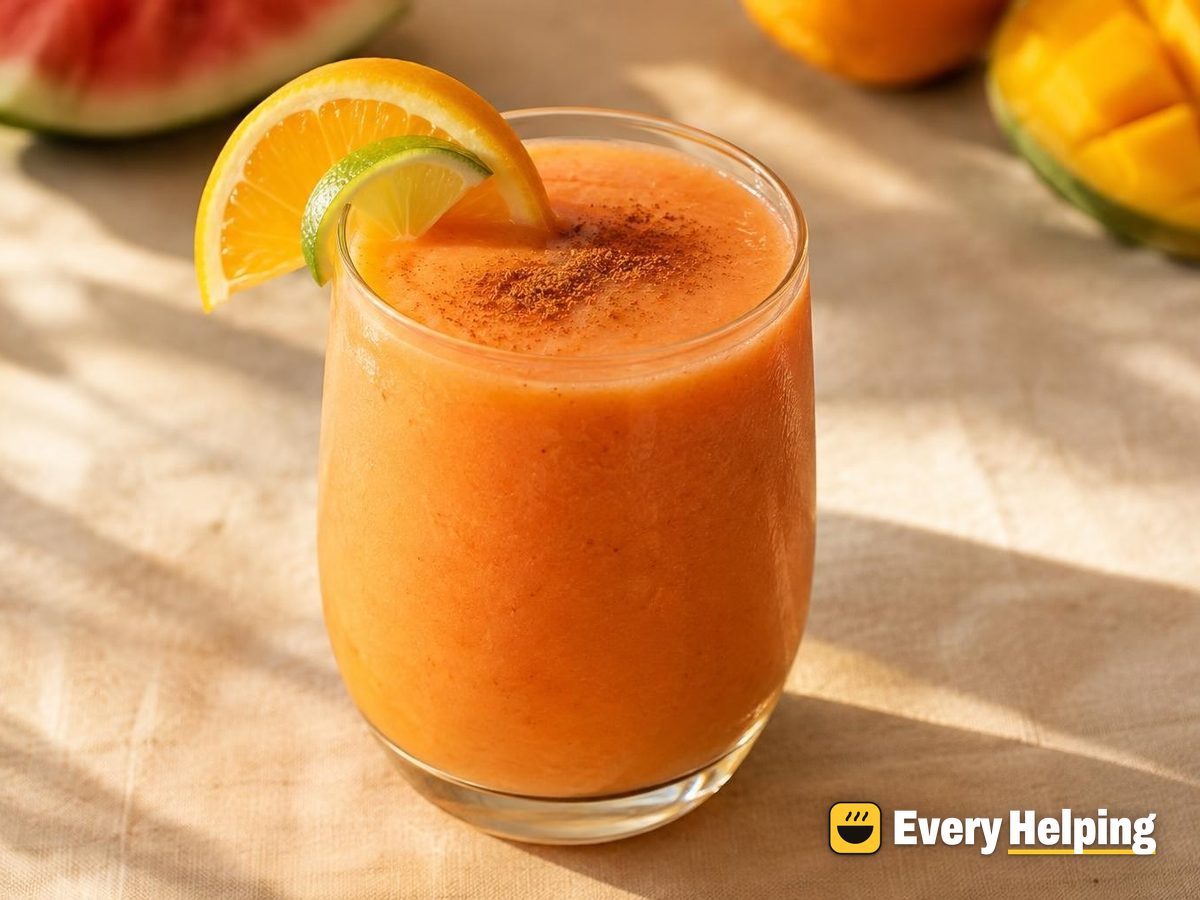 Watermelon-Mango Agua Fresca with Orange