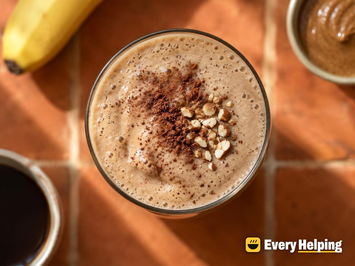 Banana Coffee Mocha Protein Smoothie