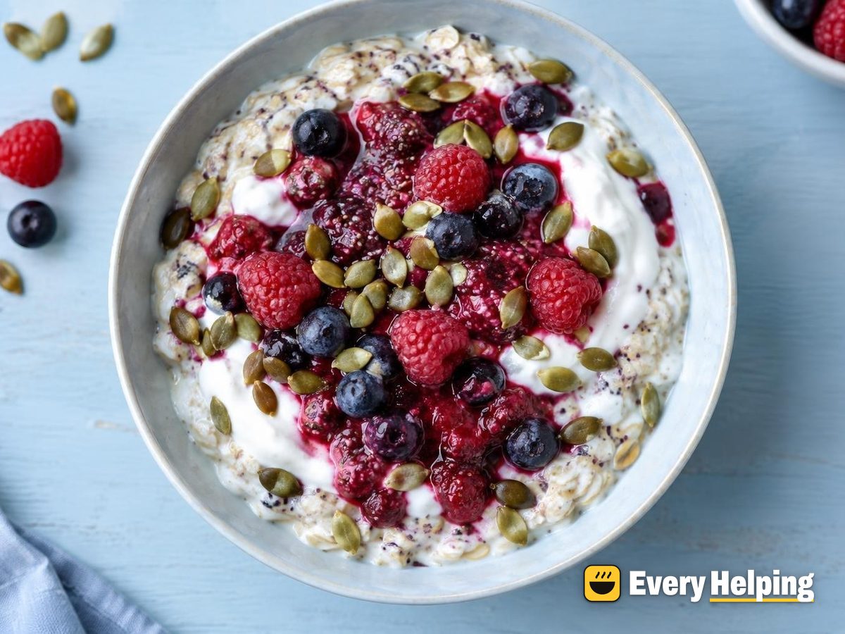 Cardamom Kefir Overnight Oat Berry Parfaits