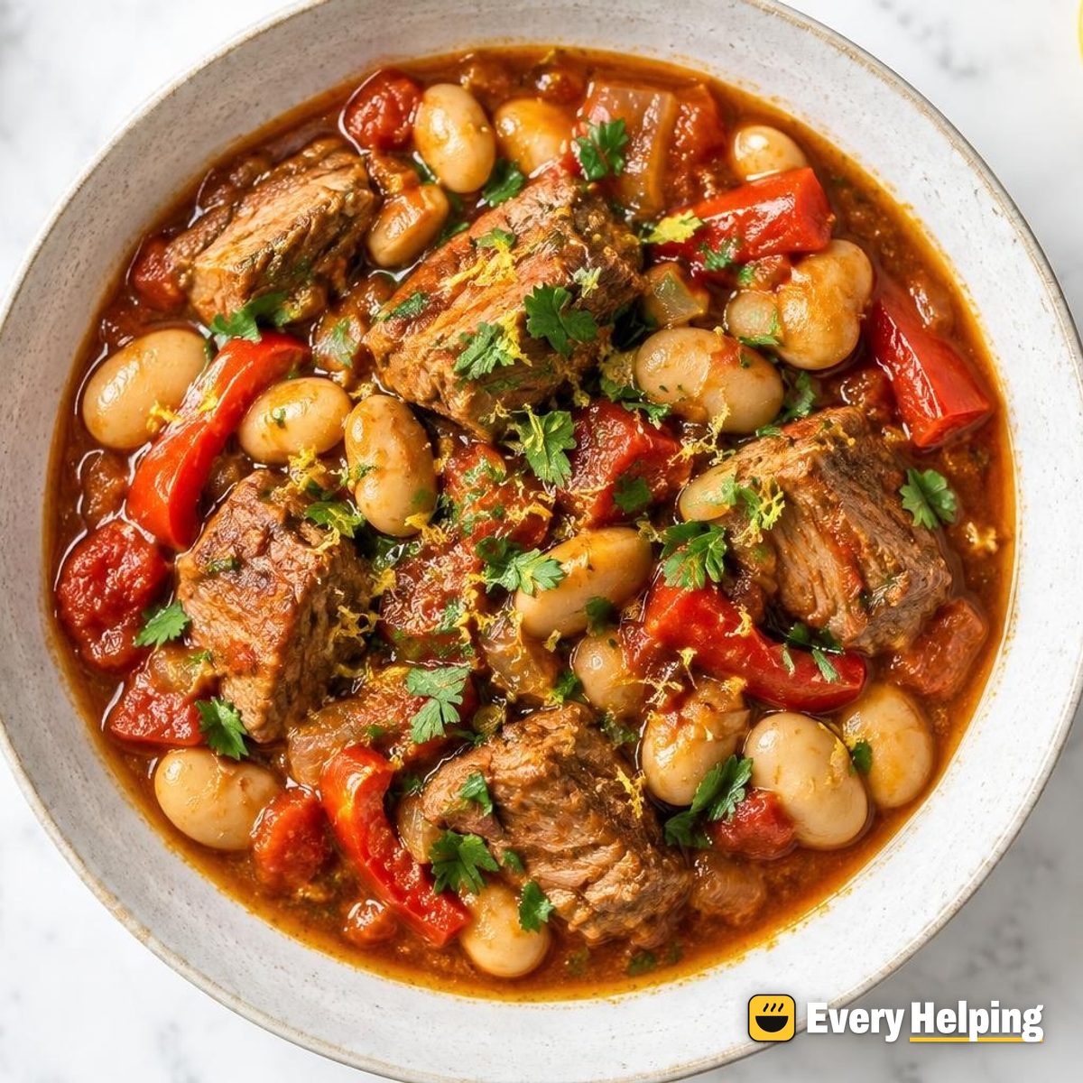 Paprika Pork Shoulder and Butter Bean Braise