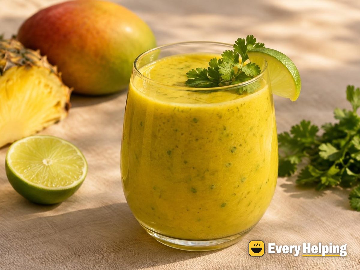 Mango-Pineapple Agua Fresca with Cilantro