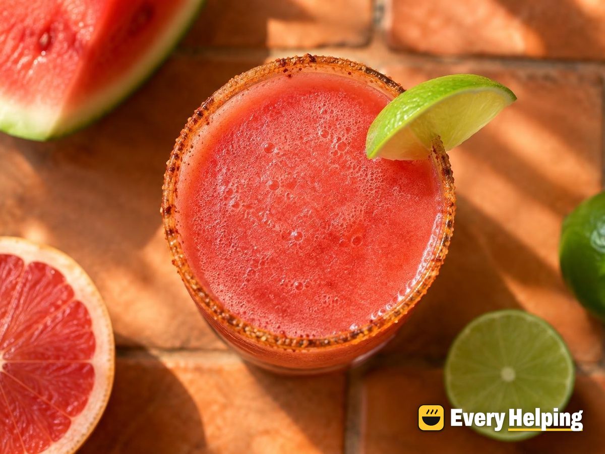 Watermelon-Grapefruit Agua Fresca with Chile-Lime Rim