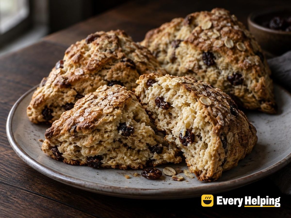 Cinnamon Raisin Oat Scones