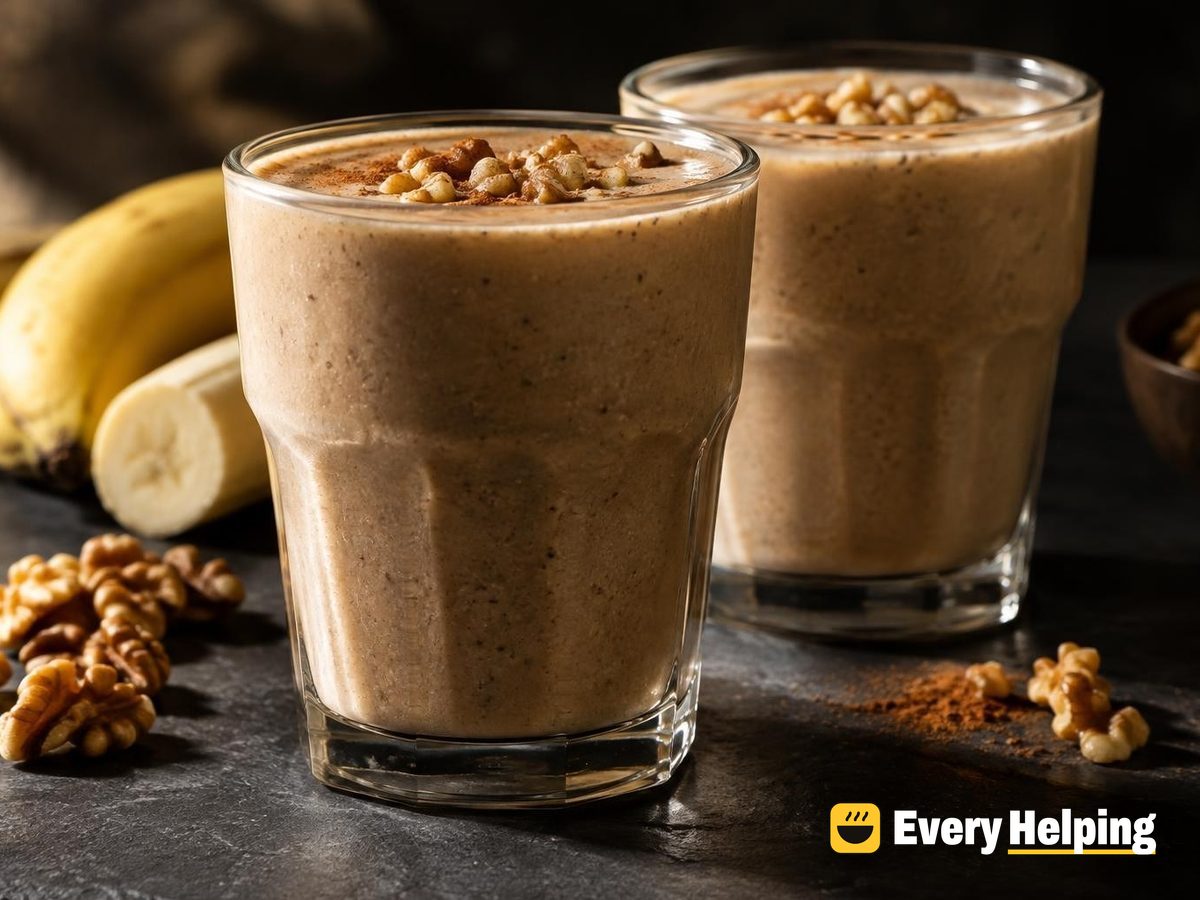 Banana Walnut Coffee Protein Shake