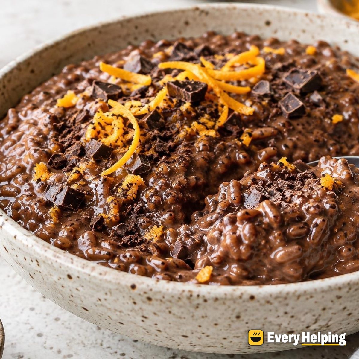 Creamy Chocolate Orange Rice Pudding