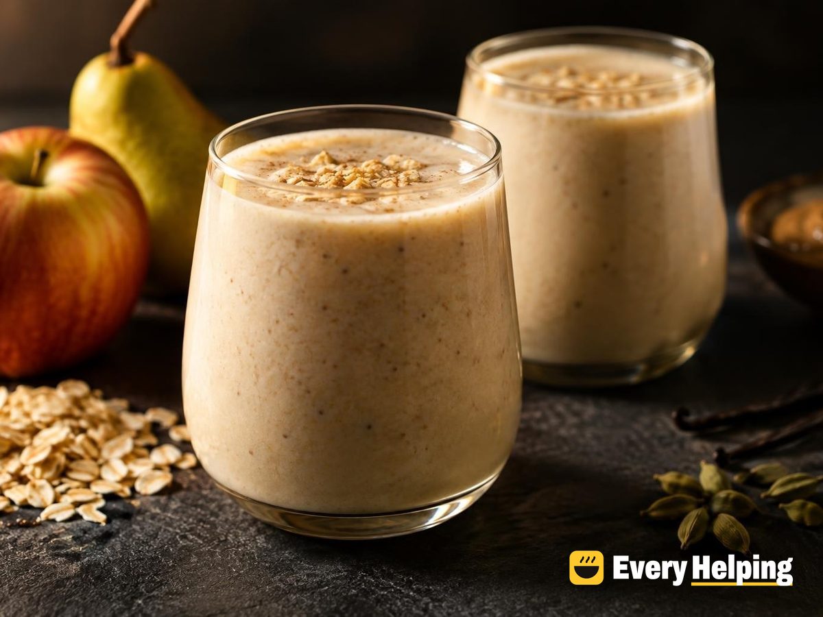 Vanilla Cardamom Apple Pear Kefir Smoothie