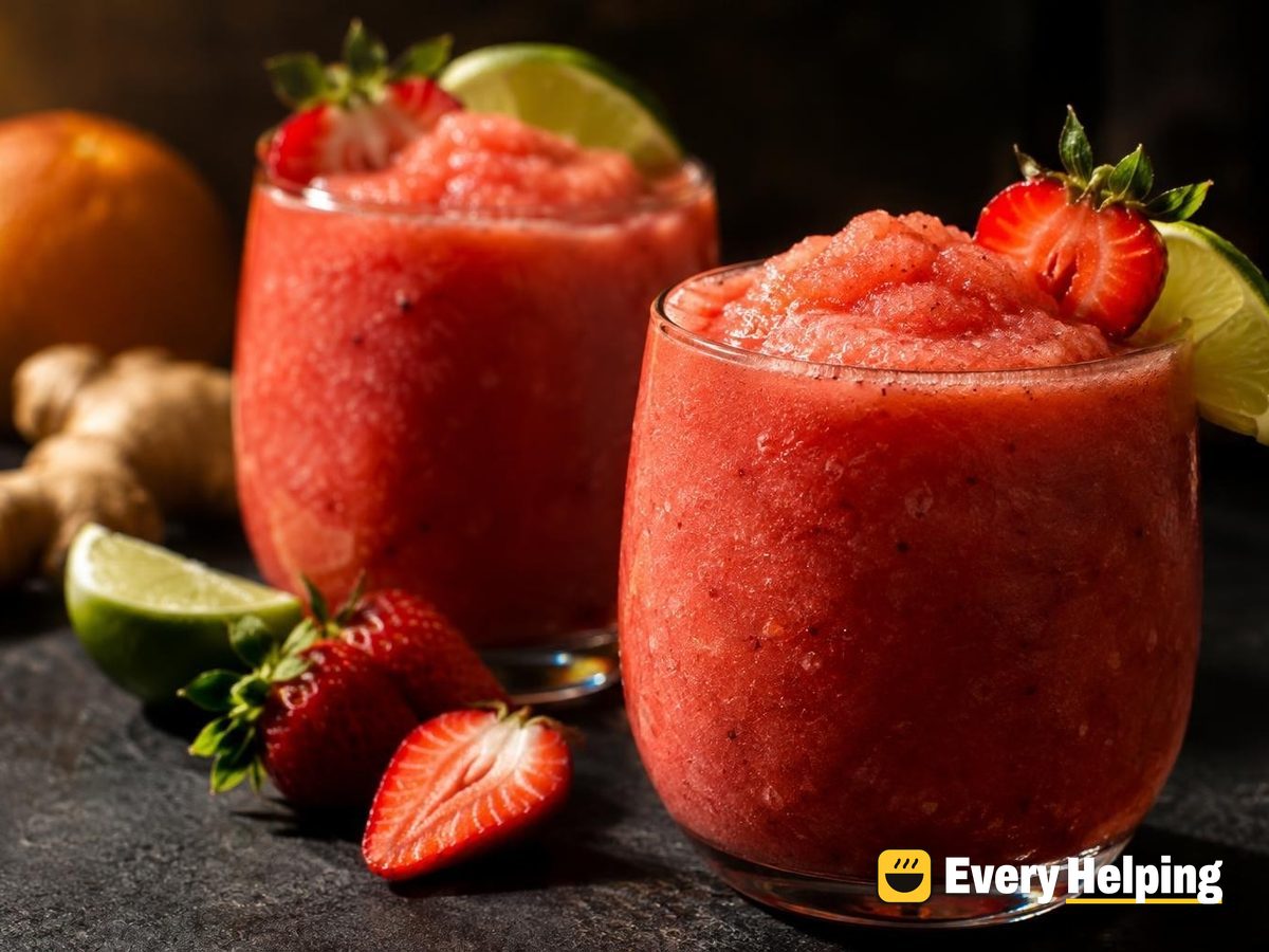 Strawberry Ginger Lime Slush