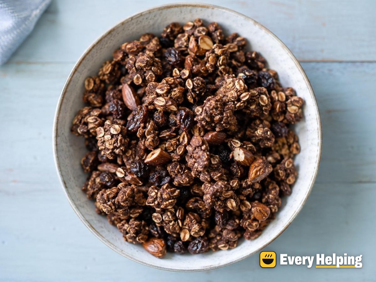 Mocha Almond Granola Clusters with Raisins