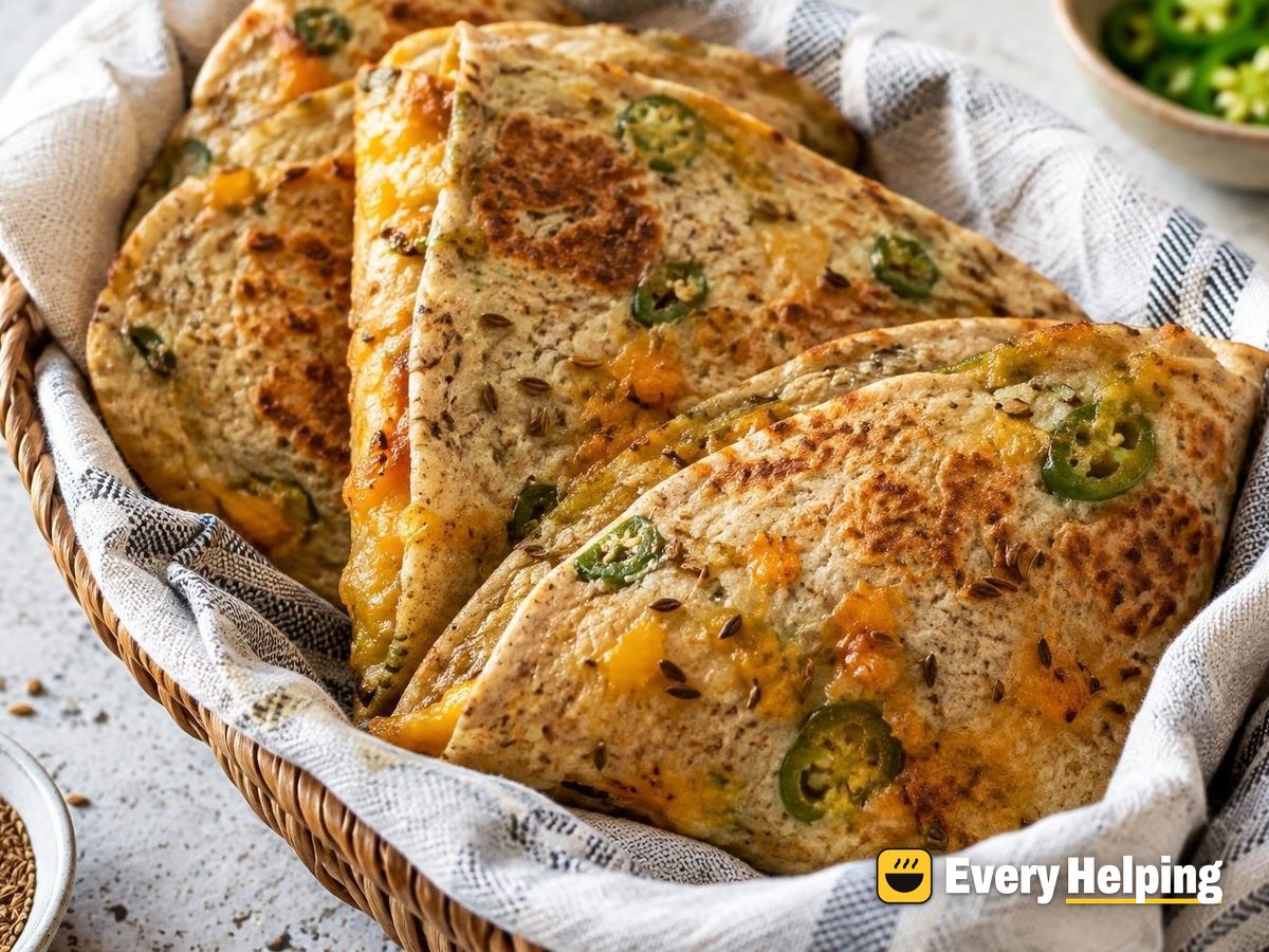 Cheddar-Jalapeño Cumin Rye Tortillas