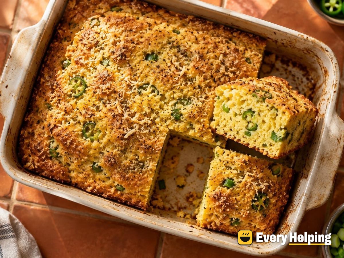 Parmesan Black Pepper Jalapeño Cornbread