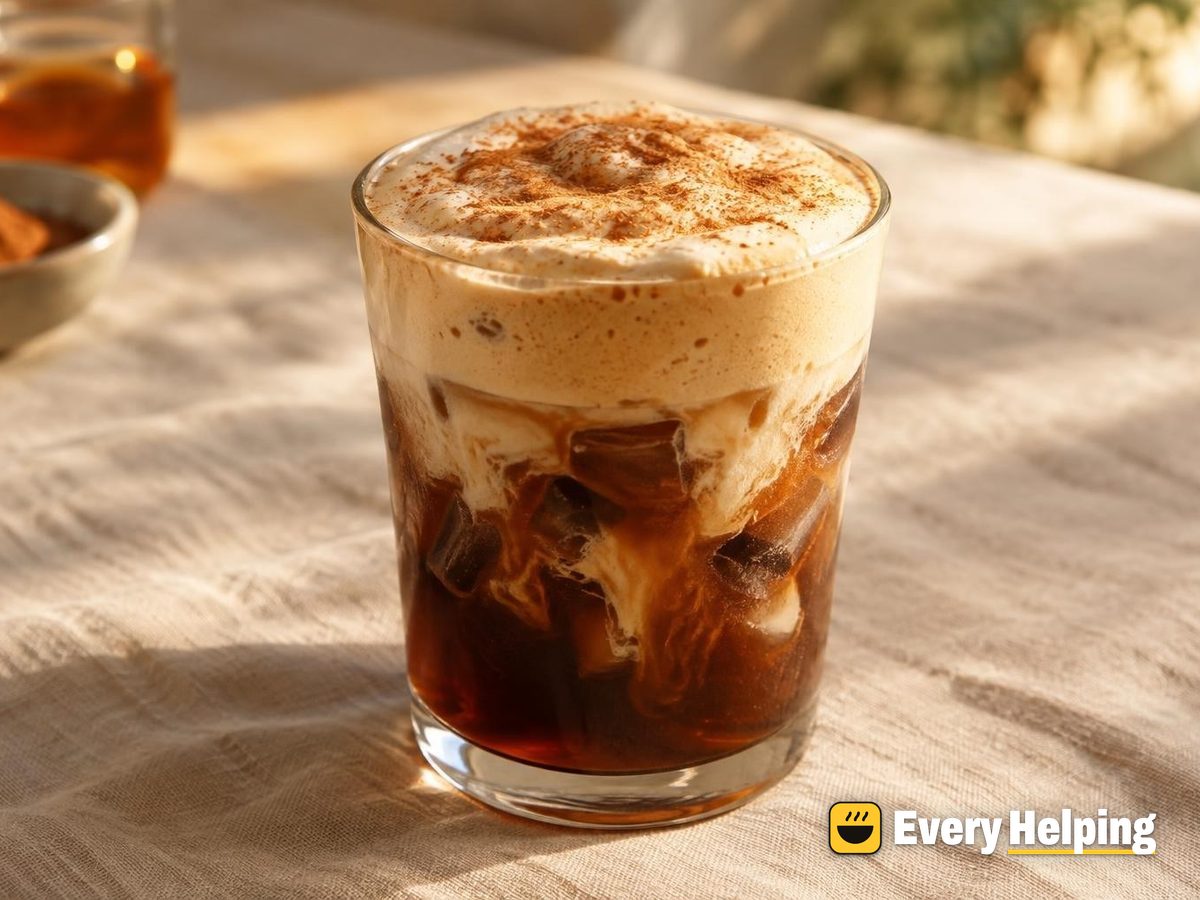 Maple Shaken Espresso over Coffee Ice