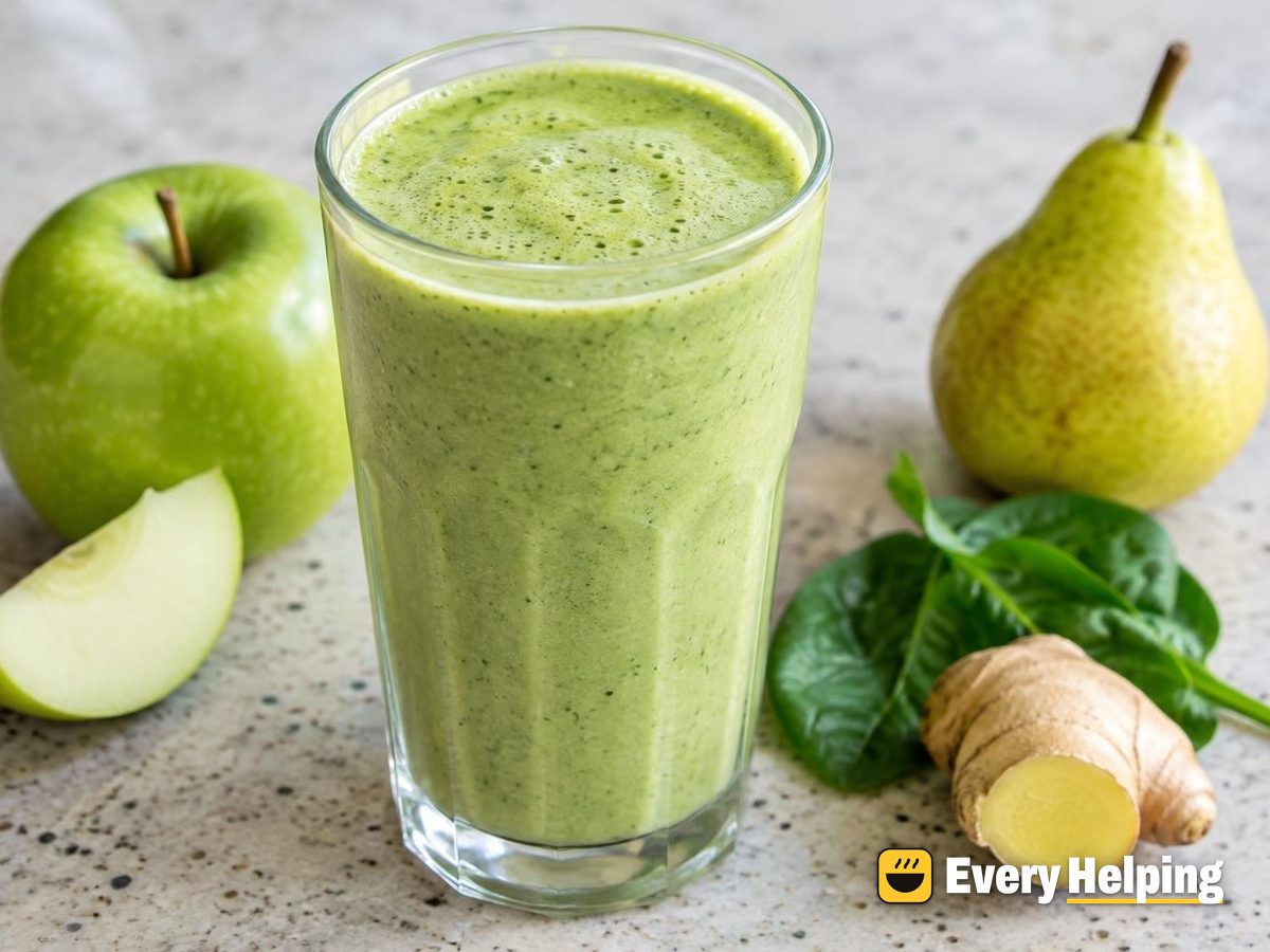 Green Apple Pear Ginger Kefir Smoothie