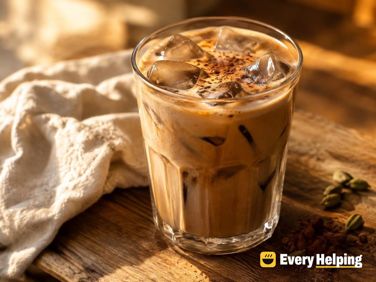 Iced Mocha Eggnog with Cardamom and Maple