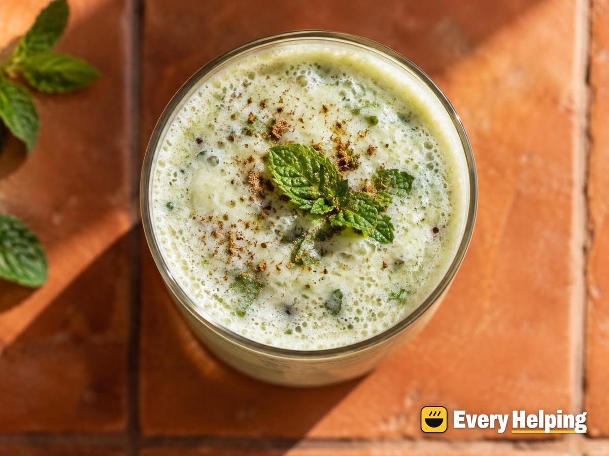 Salted Cumin Mint Lassi