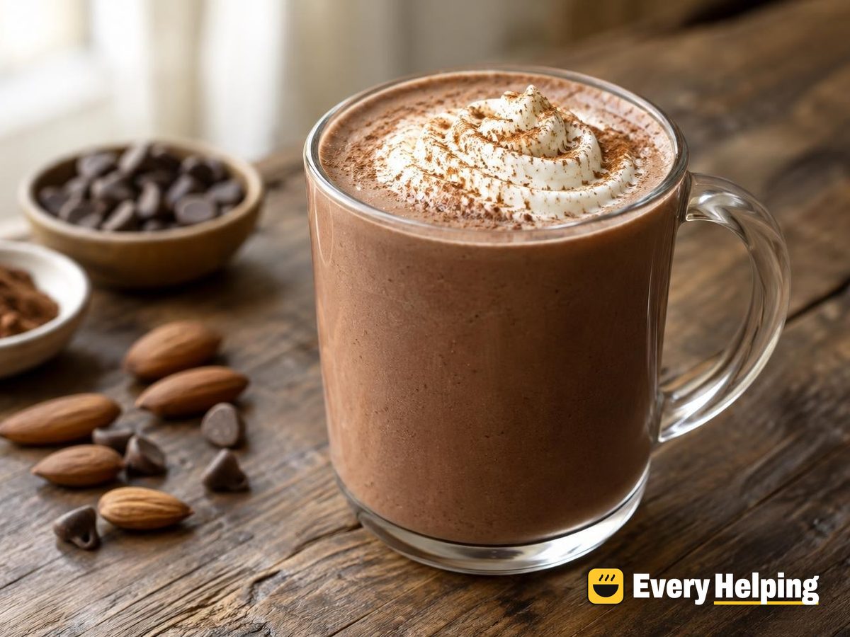Warm Cocoa Almond Butter Eggnog