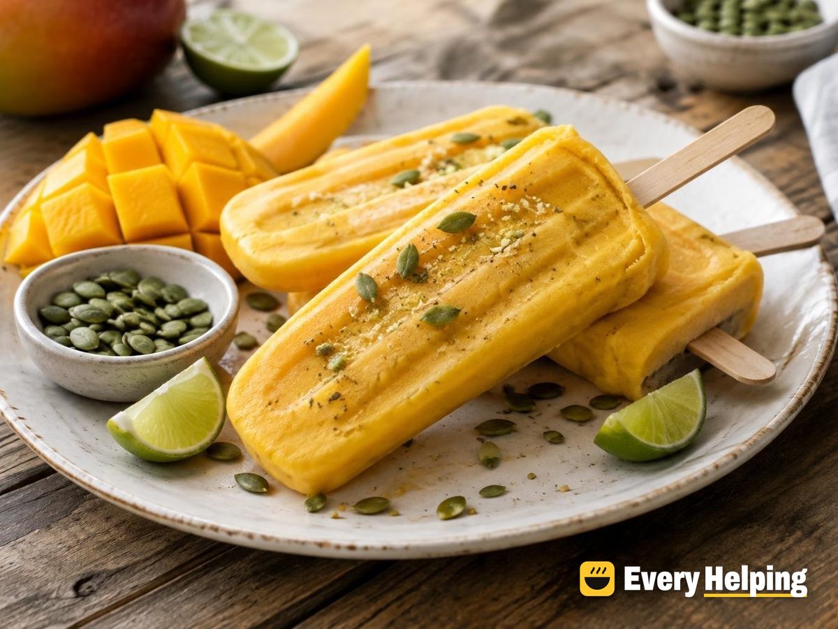 Mango Lassi Yogurt Pops with Cardamom