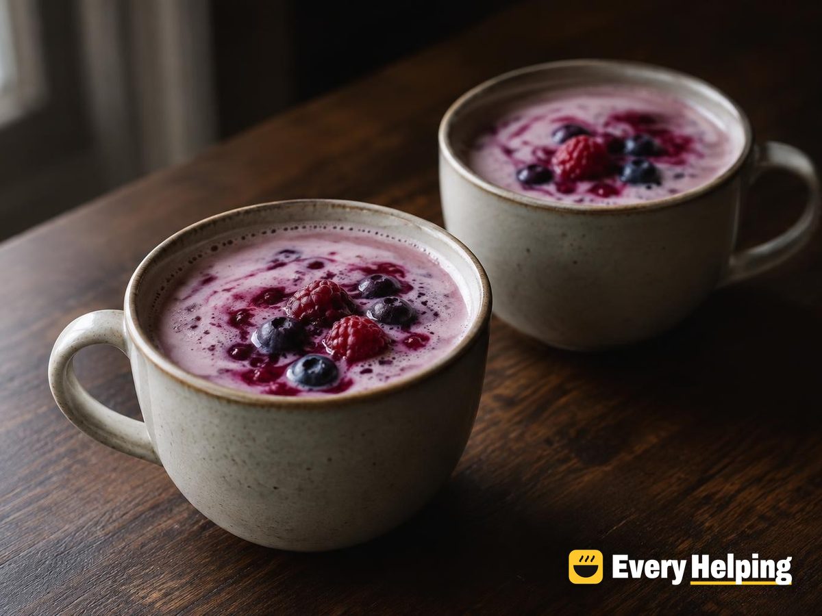 Hot Berry Green Tea Coconut Latte
