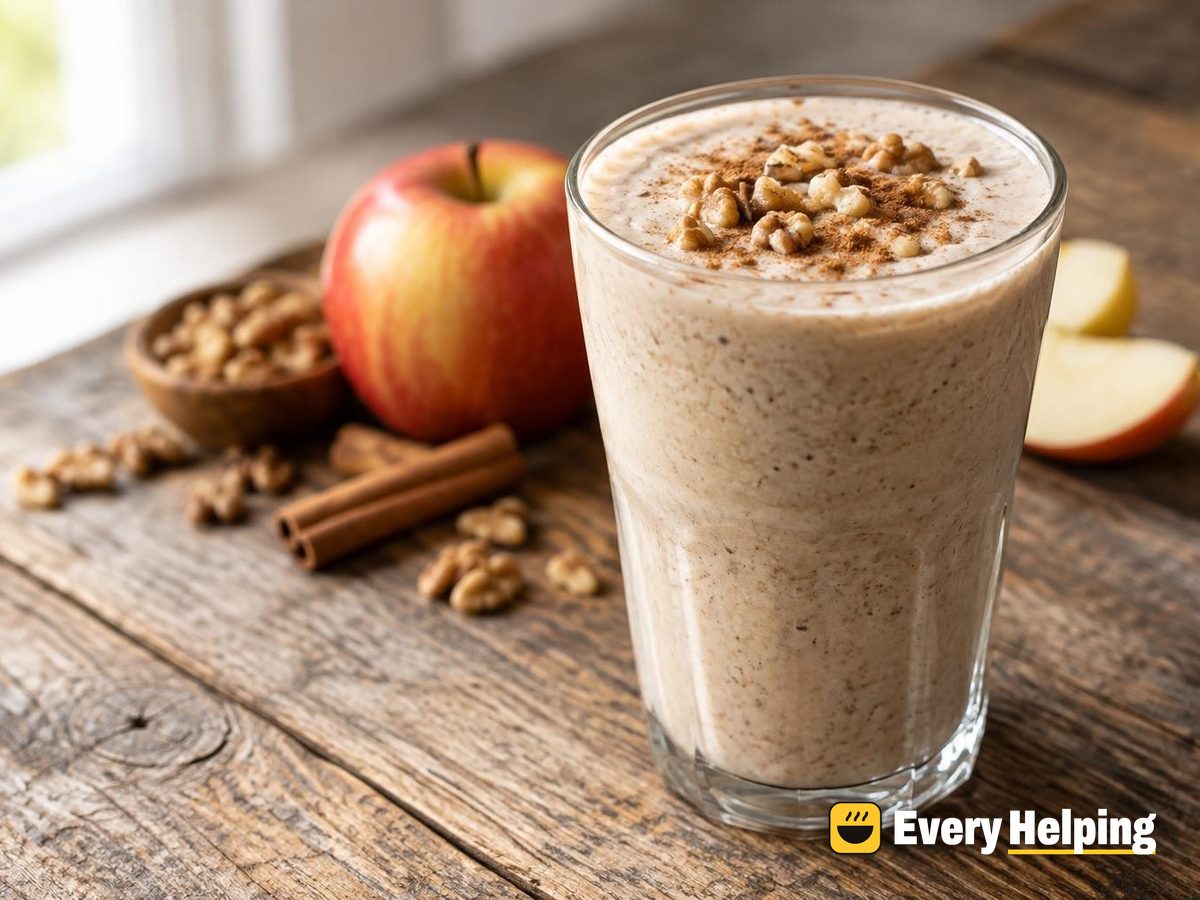 Cinnamon Apple Walnut Protein Shake