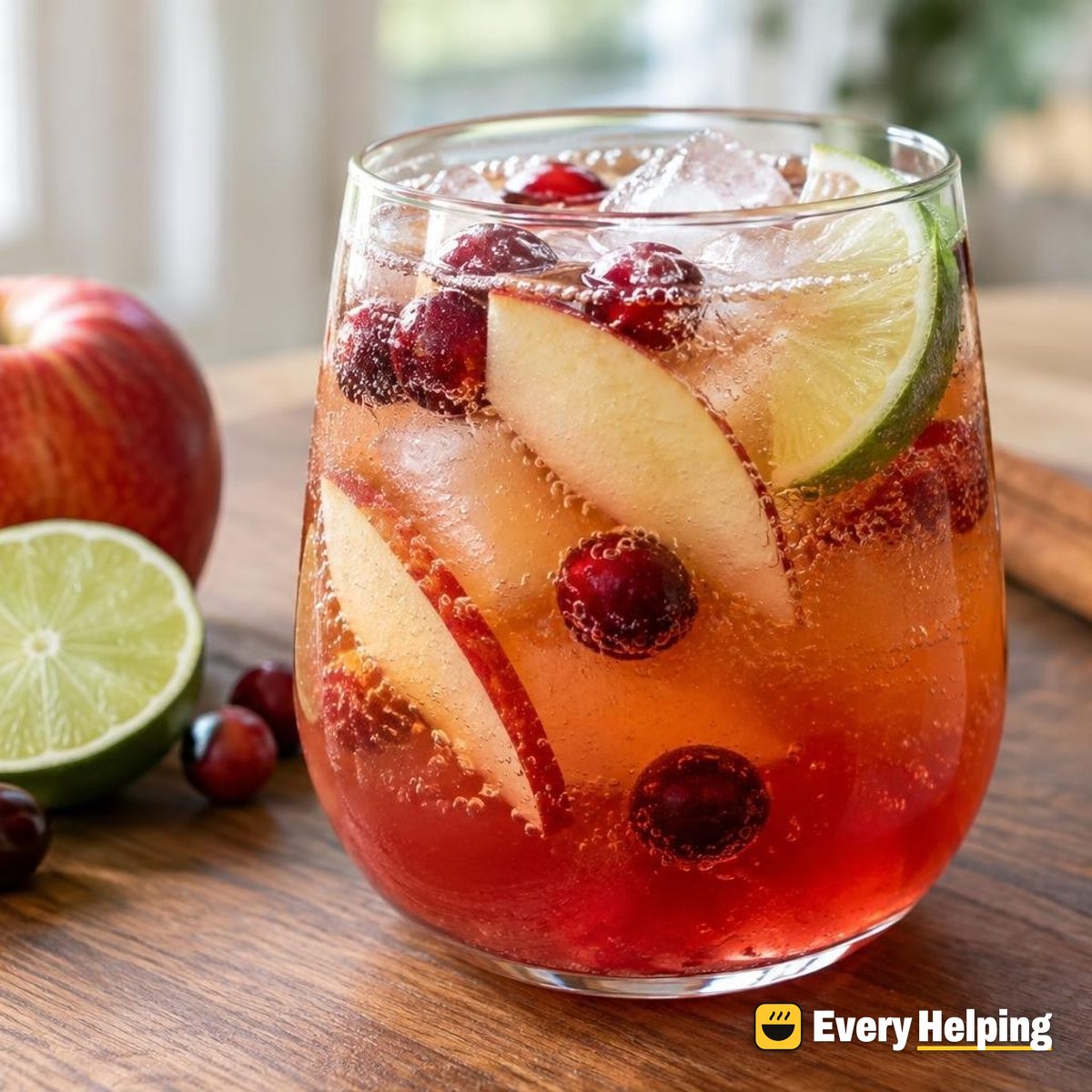 Cranberry Apple Maple Thanksgiving Spritzer