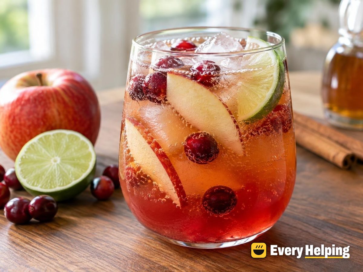 Cranberry Apple Maple Thanksgiving Spritzer