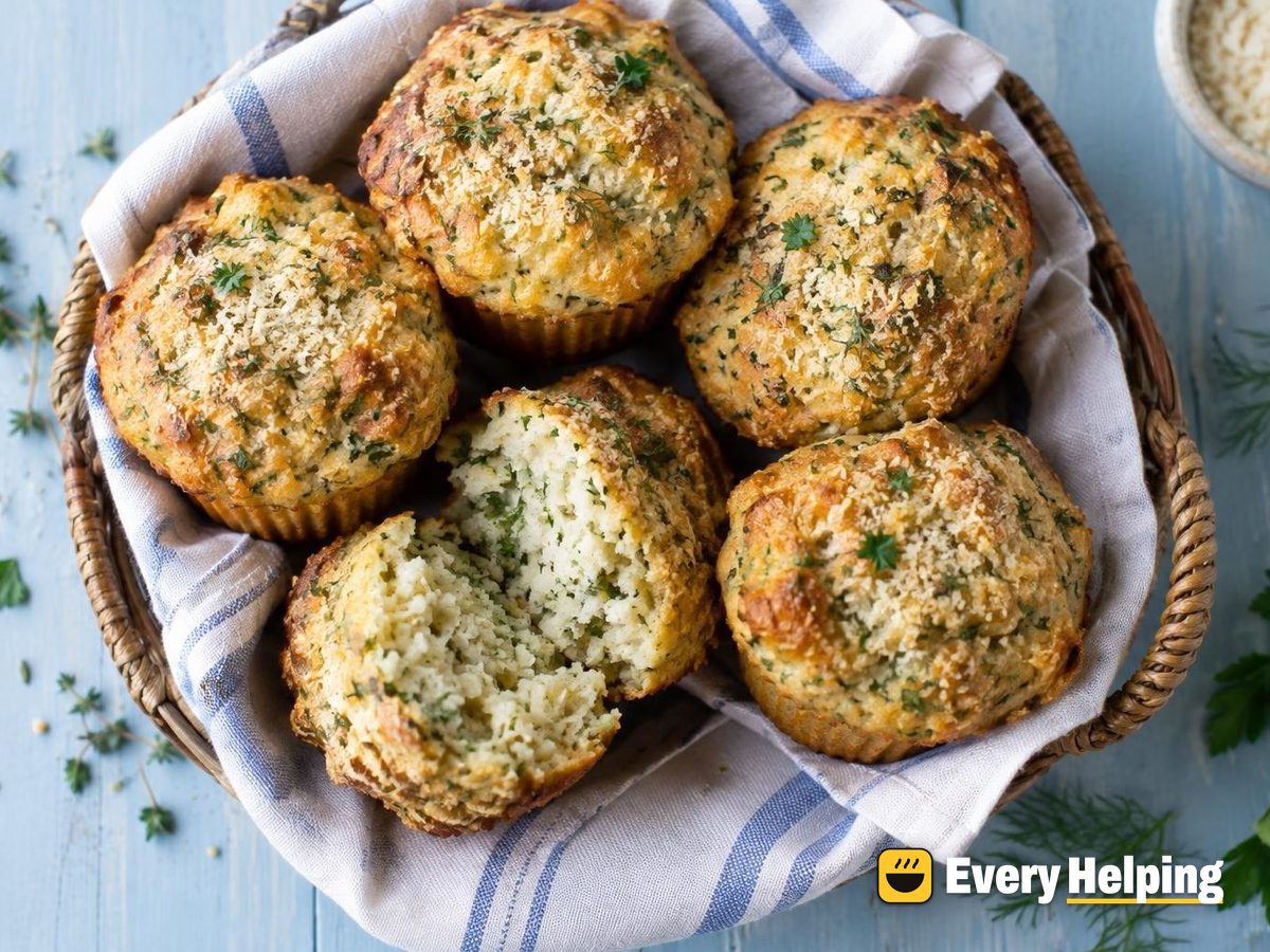 Garlic Herb Parmesan Muffins