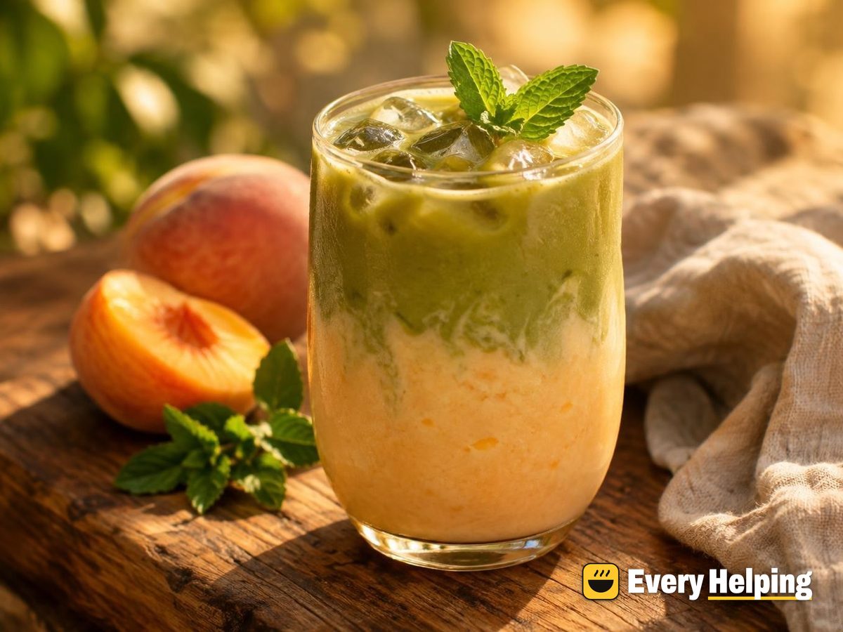Peach Soy Green Tea Latte