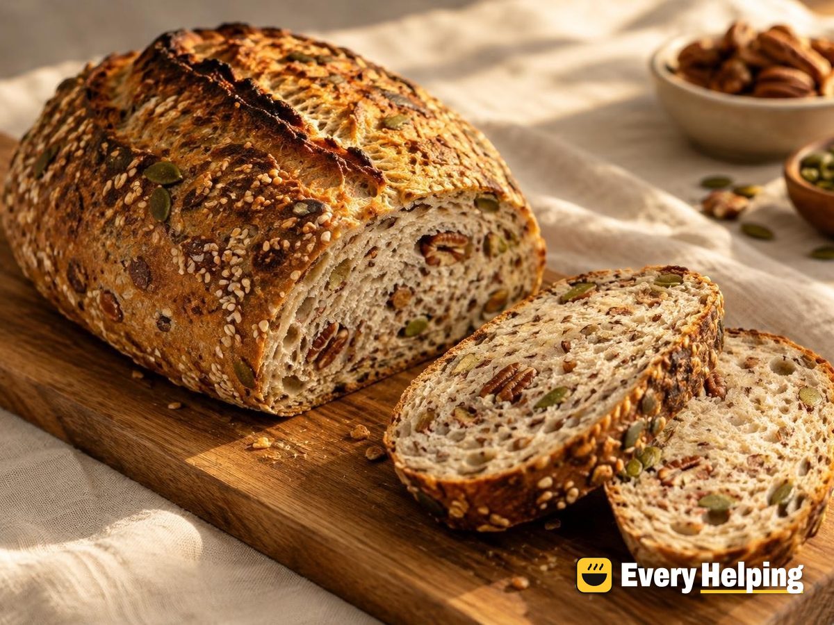 Toasted Pecan Maple Seeded Sourdough Batard