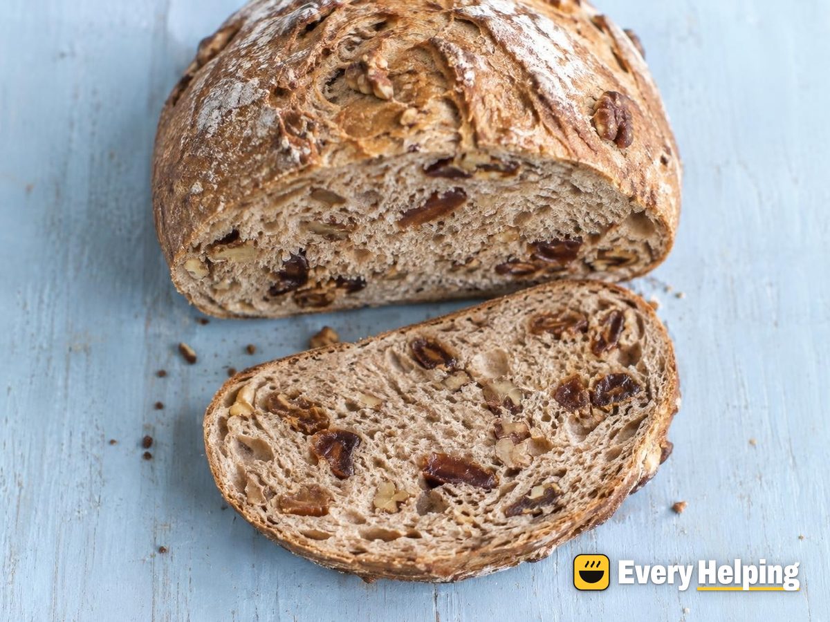 Soft Spelt Walnut Date Sourdough Boule