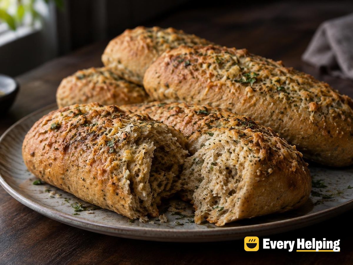 Whole Wheat Garlic Herb Hot Dog Buns