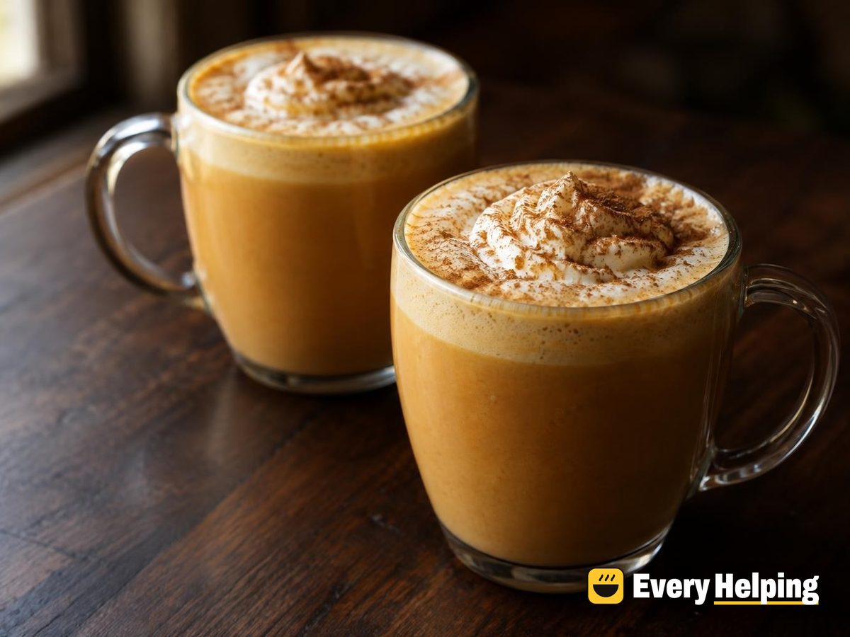 Warm Pumpkin Spice Eggnog Latte