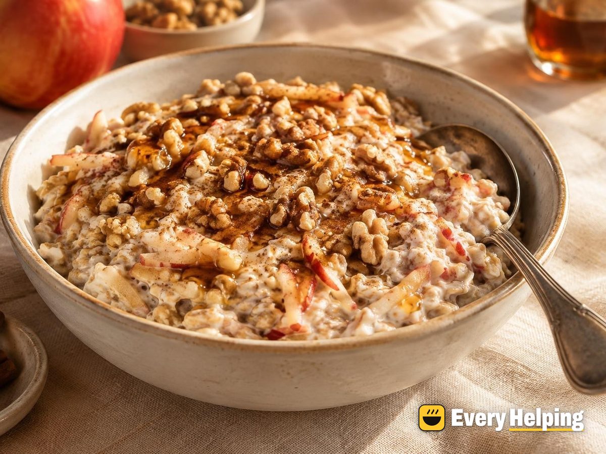 Apple Cinnamon Walnut Overnight Oats