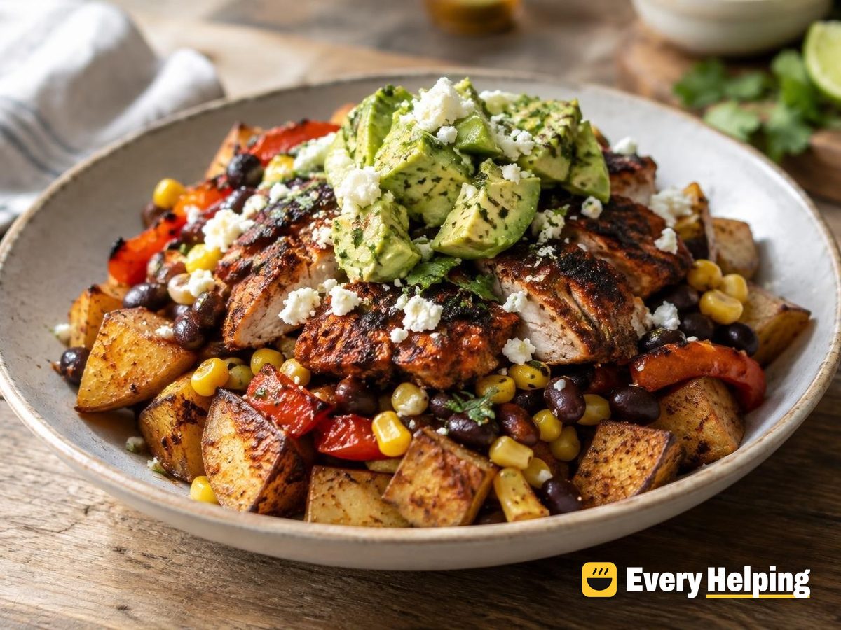 Chili-Lime Chicken and Roasted Potato Bowls